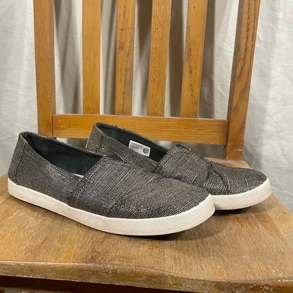 Toms Metallic Bronze Flats Size 10 - Picture 3 of 8
